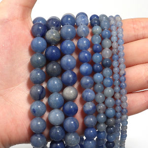 Hạt Đá Tự Nhiên Xanh Aventurine 4/6/8/10 Mm Vòng Miếng Đệm Hạt Cho DIY Trang Sức Làm Vòng Tay Vòng Cổ Phụ Kiện Rất Nhiều 1 Dây
