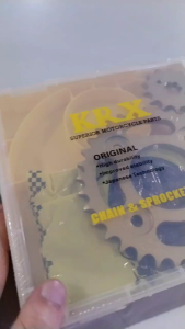 [MDEPOT]MOTORCYCLE CHAIN AND SPROCKET SET 428H-110L FORXRM125/WAVE125