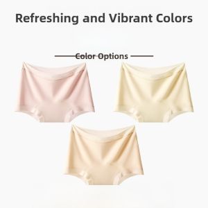 miiow | Pure Cotton Antibacterial Safety Boxer Briefs For Teenage Girls Mid Waist Simple Style Anti UV Light Cotton Four Corner Shorts