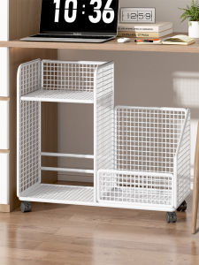 Under Table Rolling Book Storage Organizer