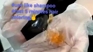 100% Original ALOEVS Herbal Hair Dye Shampoo Same dye Natural Organic Ingredients Color No Irritable
