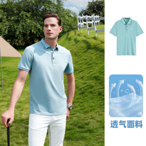 Disney Nouveau Mens Polo Shirt Casual Short Sleeve Turn-down Collar Solid Color Business Leisure Half Sleeve Fit T-shirt