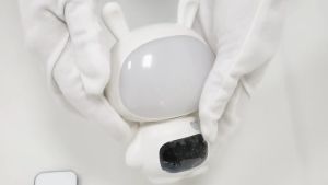 Đồng hồ xem giờ có đèn ngủ hình con thỏ dễ thương ánh sáng 3 màu tăng giảm điều chỉnh độ sáng 5 cấp độ