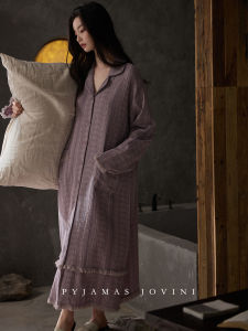 Anti-See-Through Cotton Gauze Nightgown