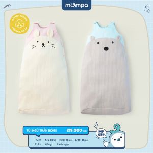 Túi ngủ cho bé Mompa 6 tháng-4 tuổi chần bông vải Cotton Ceiling mềm mại ấm áp giúp bé ngủ ngon 054