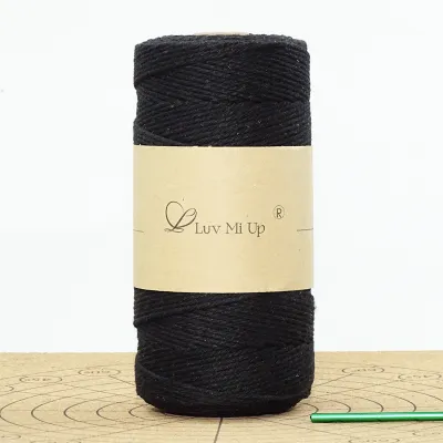 2mm Cotton Linen Yarn DIY Handmade Crochet Bag Hook Yarn Medium Thickness Cotton Rope Hook Bag Cotton Thread Home Textile