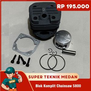 Blok Komplit Senso 5800  Turbo Cylinder Block Assy Chainsaw