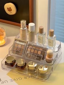 ZiinLife Make Up Organizer Storage Skin Care Perfume Desktop Organizer Storage Acrylic Cosmetic Display Rack
