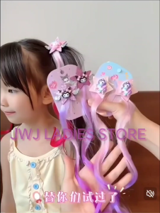 Baby Girl Kids Fashion Hair Clip Ponytail Colorful Hair Accesories One Pair