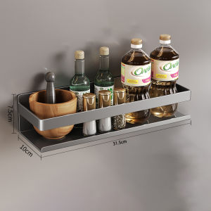 Magnetic Seasoning Spices Organizer Metal Shelves for Refrigerator Hanging Spice Rack Kitchen Storage Organization Accessories