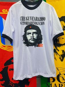 เสื้อยืดแขนกุ๊น วินเทจเท่ๆชาย หญิง วินเทจพิมพ์ลาย เสื้อยืดแขนกุ๊นจากผ้า cotton