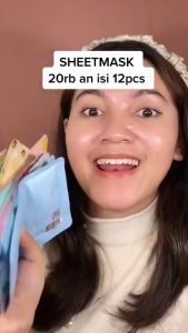 Masker 25 gr Hanasui: Essence Mask Whitening & Moisturizing