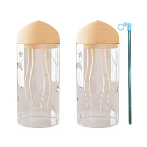 【MOJOYCE】 โคมไฟปลาหมึกเจลลี่ไฟ LED สีสันสดใสพร้อมการหมุนสำหรับห้องนอนและพื้นที่พักผ่อน