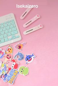 Stiker Baby Shark Ikan Lucu Bestseller isi 24 pcs