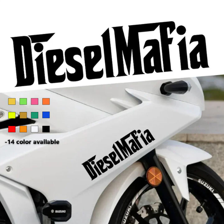 Diesel Mafia Stickers Motorcycle Body Fuel Tank Helmet DIY Decal | Lazada