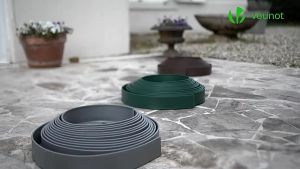 10m /5m No-Dig Landscape Edging Plastic Garden Border With 30 Anchoring Spikes For Landscaping