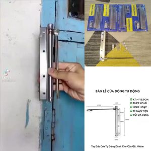 Bản Lề Cửa Đóng Tự Động Tay Đẩy Cửa Dành Cho Cửa Gỗ Nhôm Sắt Hàng Loại Tốt
