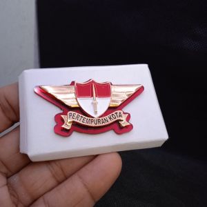 pin brevet wing purkota dasar akrilik mika