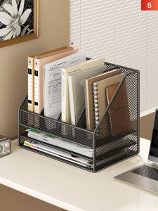 Metal Large Capacity Multilayer Desk Organizer File Storage Rack