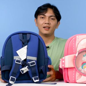Tas Sekolah TK & Anak Prasekolah 3D Lucu Kartun Karakter Unicorn Astronot Dino