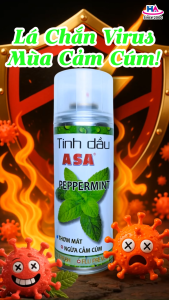 Tinh dầu ASA Peppermint - Ngừa cảm cúm thơm mát với tinh dầu Bạc Hà thiên nhiên