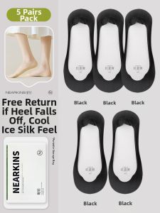 NEARKINS | Anti-Slip Ankle Socks for Women Summer Thin