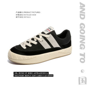 Casual Shark Bread Shoe Mens Low Help Thick Bottom Skate Shoes Couples Comfortable Sports Versatile Agan Shoes round Toe