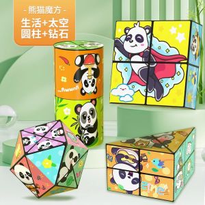 Đồ Chơi Khối Thay Đổi Hình Dạng Hình Gấu Trúc Khối Khối Lượng Lật Vô Hạn Khối Lượng Lật Ba Chiều Đồ Chơi Giáo Dục Cho Trẻ Em