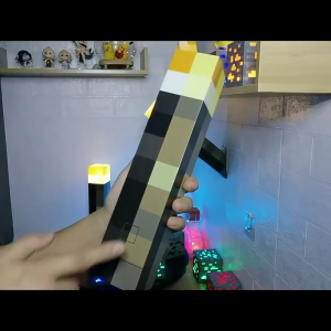 Minecraft-Inspired Rechargeable LED Miners Lamp Torch - LED Novelty Light for Decorative Lighting