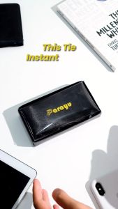 Parayu - Dasi Formal Pria Zipper Satin - Dasi Otomatis Udah Jadi Untuk Jas dan Kemeja