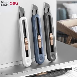 Deli Mini Utility Knives Box Cutter Retractable Letter Opener Paper Envelope Slitter Carton Portable Cutter ENS062 Nusign