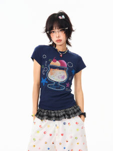 EINKLANG | Summer Short Sleeve T-Shirt Womens 3D Fish Tank Design Cropped