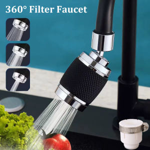 360° Rotating Filter Pressurized Universal Faucet 3 Modes Splash-proof Water-saving Kitchen Supplies