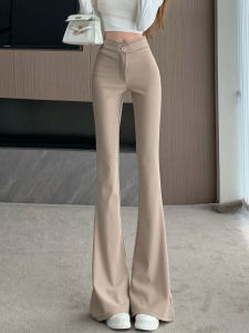 Quần Ống Loe Ren Nữ Mùa Xuân Thu Quần Dài Vừa Vặn Cao Cấp Thoải Mái Quần Ống Rộng Cạp Cao Quần Dài Thường Ngày
