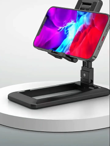 Smartphone Phone Holder Dudukan HP Meja Portable Foldable Stand Bracket Dapat Di Lipat Tinggikan Bisa Untuk Tab Tablet Ipad Universal