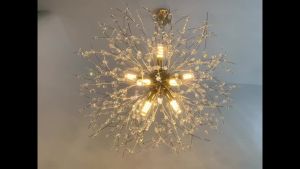 IRALAN Modern Spark Ball LED Chandelier Lighting Dandelion Chandelier Dinning Living Room Bar Personality Creative Crystal Light