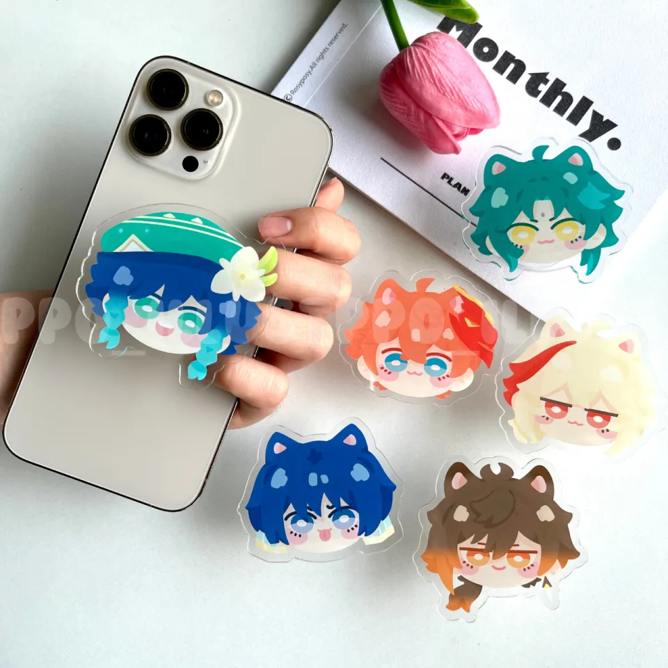 Griptok Genshin Genshin Impact Pop Socket Pokemon Center Original
