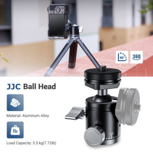 JJC Metal Ball Head Base Adapter 360 Degree Rotating with Universal Cold Shoe Mount and 1/4-20 Screw Hole and Thread For DSLR Camera Tripod Monopod Light Stand or LED Light Microphone