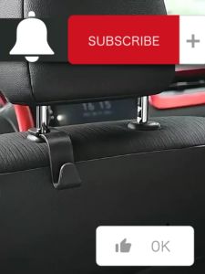 Car Headrest Hook Hanger Holder Gantungan Barang Kursi Mobil 4 PCS - Hanger Barang Holder Seat Organizer Storage - Headrest Seat Hanger