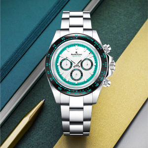 Đồng Hồ Cơ Thông Thường Dành Cho Nam Timi Thép Không Gỉ Thể Thao Chronograph Dạ Quang Sapphire Crystal Đồng Hồ Đeo Tay Tự Động Thời Trang Hàng Đầu