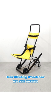Manual Stair Climbing Wheelchair 2-in-1 Foldable Aluminium Alloy Mobility Evacuation Chair 120kg