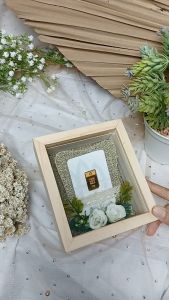 Kotak Kayu Sliding Tempat Logam Mulia untuk Mahar Pernikahan - KLMS