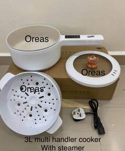 OREAS 2L/ 3L Electric Multi Function Dormitory Noodle Cooker Mini Pot Periuk Asrama 电煮锅 多功能宿舍煮面锅 迷你小型电热火锅