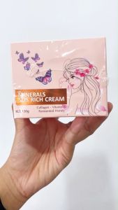 Kem Body Sắc Hương Tone Up & Brightening - Hoa Sữa Gạo - Minerals Sos Rich Cream 130ml - Mỹ Phẩm Sắc Hương Chính Hãng