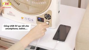 [COMBO TIẾT KIỆM 01] Quạt Sạc FL223 (2 Bình) Tích Hợp Cổng Sạc Điện Thoại Hẹn Giờ Màn Hình Hiển Thị Pin 4 Đèn Led Chiếu Sáng Hỗ Trợ Khi Mất Điện Thiết Kế Tiện Lợi Gọn Gàng Dễ Dàng Di Chuyển Bảo Hành 1 Năm Trên TQ.