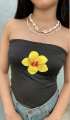 ROSY floral double lining tube summer top for women.. 