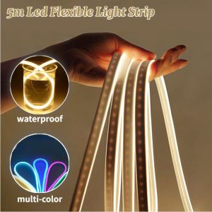 5m Waterproof LED Flexible Low-voltage Silicone Soft Light Strip 12V Outdoor Neon Light Strip Scalable