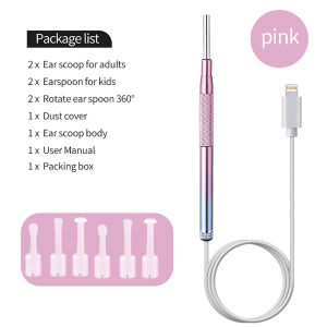 Ear Cleaner Ear Wax Removal With Camera 3.9MM Ear Otoscope With 6 LED Lights For Kids Adults Compatible For iPhone iPad