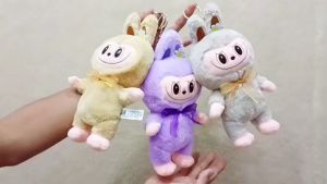 Gantungan Kunci Boneka Labubu Gantungan Kunci Tas Labubu The Monsters Exciting Macaron Labu-Labu