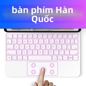 Ốp Bàn Phím Magic Cho iPad Air 6/5/4 & iPad Pro 13/11/12.9 Inch Có Màn Hình LCD - Vỏ Silicon Bền Chắc Chống Sốc Với Bàn Phím